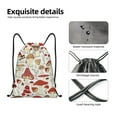 thumbnail image 6 of Kdxio Cartoon Mushrooms Print Drawstring Backpack Bag,Waterproof Draw String Back Sack, Gym Drawstring Bags Swim Bag For Unisex, 6 of 9