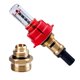 thumbnail image 5 of Medidor de flujo de lateral de calefacción por suelo Accesorios de calefacción de piso de rosca G1 / 2 Regulador de lateral de Sunnimix Medidor de flujo de carretera lateral, 5 of 8