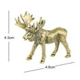 thumbnail image 2 of Shenmeida 2Pcs Nordic Style Elk,Resin Standing Deer Statues, Creative Craft Reindeer Figurines, Ornaments Living Room TV Cabinet Wine Cabinet Gifts for Home Decoration, 2 of 6