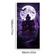 thumbnail image 3 of JHyouerji Halloween Door Cover 35x71 Inch Polyester Front Door Banner Easy Hang Door Curtain Wall Backdrop Porch Party Decor Reusable Holiday Home Decoration, 3 of 6