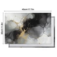 thumbnail image 6 of Gray Black Gold Marble Pattern Summer Placemats Table Placemats Set Of 4-Linen Kitchen Washable Placemats Table Mats 11.8"x17.7" Non-Slip Heat Resistant, 6 of 6