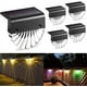 thumbnail image 1 of RV Luces solares para luces de jardín al aire libre, impermeables con energía solar para decoración de jardín, 4 luces LED de jardín para patio y escaleras, 2 modos LED de color cálido/cambio de color, luces de paisaje brillar Electrónica, 1 of 5