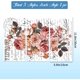 thumbnail image 3 of 3 piezas de calcomanías autoadhesivas para muebles con diseño de rosas vintage, 6x12 pulgadas, con texto y flores., 3 of 9