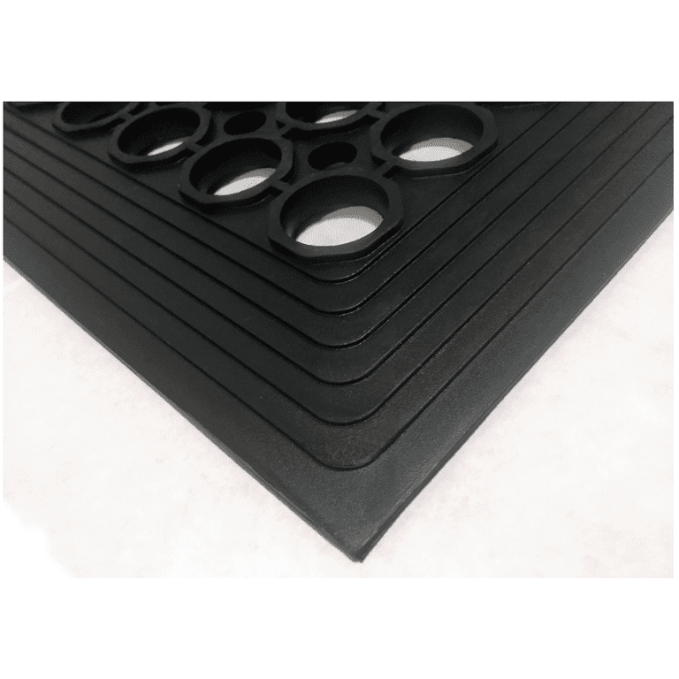 Rubber-Cal 2-ft x 3-ft Black Rectangular Indoor or Outdoor Home Door Mat in  the Mats department at