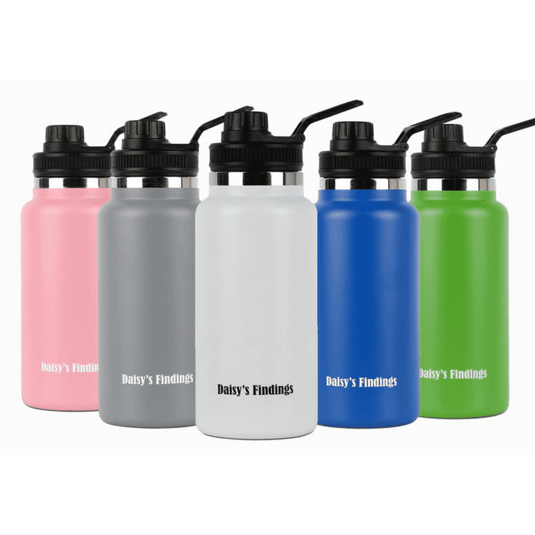 Daisy's Findings Insulated Water Bottle | Stainless Steel Water Bottles | Water Bottle for Hiking | Sports Water Bottle | 32 oz Insulated Water