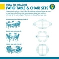 thumbnail image 2 of DUCKCOVERS® Ultimate Waterproof Outdoor Table with Chairs Cover, 2 of 13