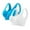 Sky Blue/White, variant on WREESH Seamless Sports Bras for Women 2 Pack Wirefree Yoga Bra High Impact No Underwire Padded Breathable Cool Bras Sky Blue