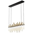 thumbnail image 3 of Fredrick Ramond Fr30705 Echo 20 Light 39" Wide Led Linear Chandelier - Black, 3 of 3