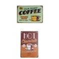 thumbnail image 1 of 2 Piezas Pósteres Placas Pared Cerveza Café Estaño Metal Zulema Letrero de metal vintage, 1 of 8