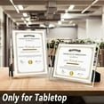 thumbnail image 3 of AmPm 4 Pack 8x10 Silver Glass Picture Frames, Clear Mirror Photo Frames, Only for Tabletop Display, Vertical or Horizontal, 3 of 7