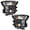 Clear Lens Black Housing Amber Reflector(1 pair), variant on PIT66 Headlight Fit for 2015 2016 2017 Ford F150 Replacement Headlights Head Lamps Left Drive Side Headlamp Assembly Accessories Clear Lens Chrome Housing Amber Reflector