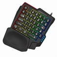 thumbnail image 3 of Ergonomics Gaming Keyboard Single Hand Usb Wired 35key One Handedly RGB Backlight Mini Keyboard, 3 of 5