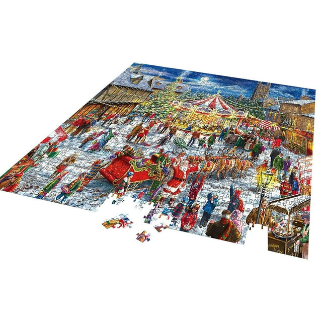 Puzzle navideño HUOGUO 1000 piezas para adultos con 70 x 50 cm