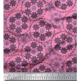 thumbnail image 1 of Soimoi Cotton Cambric Fabric Snowflake Artistic Printed Fabric 1 Yard 56 Inch Wide, 1 of 3