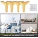 thumbnail image 5 of 4 patas para muebles, patas doradas para muebles, patas para mesas, patas para armarios, patas para muebles, patas para gabinetes, patas para muebles de metal dorado (B), 5 of 5