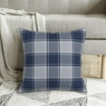 thumbnail image 6 of Spring Navy Blue and White Buffalo Check Throw Pillows Cover 18x18 Inch Set of 2 Summer Buffalo Plaid Decorative Pillow Covers Farmhouse Square Pillowcases for Home Couch Sofa Decor, 6 of 6