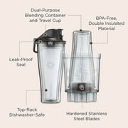 Vitamix Personal Cup Adapter with Two 20-Ounce Blender Cups, Two Lids