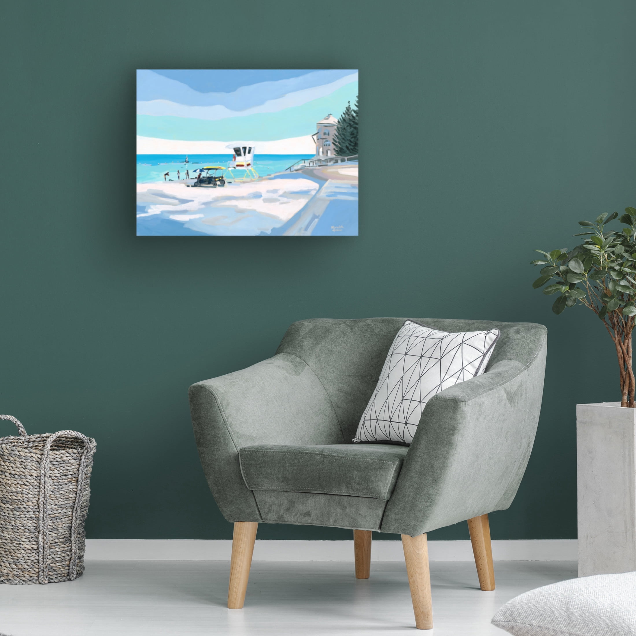 Canvas Wall Art - Meredith Howse 'Cottesloe Beach' Wall Art for Living Room, Bedroom, or Office Décor by Trademark Fine Art - 24 x 18 Inches