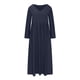 thumbnail image 5 of ICHUANYI Clearance Fashion Women's Spring/Summer V-neck 3/4 Sleeve Cotton Linen Dress(Navy, M) ICHUANYI WER2023081203334, 5 of 6