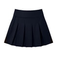 thumbnail image 4 of Girls' School Pleated High Waist Stretch Sports Casual Skirt With Pockets Suitable(Navy,140/11Y), 4 of 6