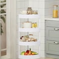 thumbnail image 5 of HCBY 3 Tier Triangular Bathroom Shelf Freestanding Storage Rack for Narrow Space Toilet Kitchen, 5 of 8