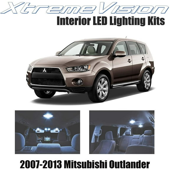 Xtremevision Interior LED for Mitsubishi Outlander 2007-2013 3 Pieces Cool White Interior LED Kit   Installation Tool