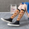 thumbnail image 5 of KLL Autumn Fox Pumpkin Lazy Print Cool Socks Men's Women's Crew Socks Funny Crazy Novelty Stockings, 5 of 6