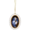 thumbnail image 5 of CC Christmas Decor Mary with Jesus with Porcelain Christmas Ornaments - 3.75" - White and Blue -, 5 of 9