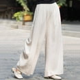 thumbnail image 4 of Womens Trousers Pants for Women Casual Beige Pants Women Comfy Work Pants Women's Wide Leg Pants Fall Pants for Women 2025, 4 of 8