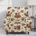 thumbnail image 2 of HELLHERO Highland Cow Print Lazy Boy Chair Covers Slipcover Holly Berry Print Recliner Slip Covers for Lazyboy Recliners, Home Decor for Christmas, 2 of 8