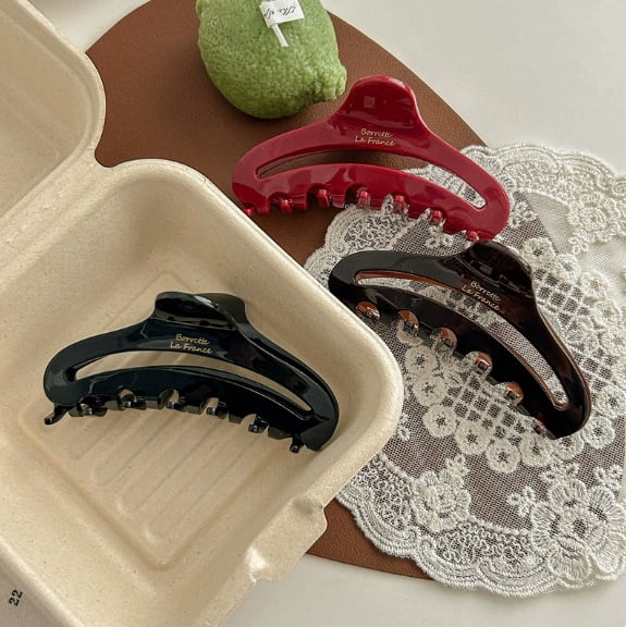 Stylish Acetate Shark Clip for All Hair Types - Strong Grip, Elegant Design for Daily Wear