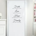 thumbnail image 5 of Wall Art Stickers for Living Room Faith Makes All Things Possible, Love Makes All Things Easy, Hope Make All Things Work, and Family Makes Life Worth Living Inspirational Quote Sayings Decal Home, 5 of 7