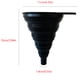 thumbnail image 2 of Funnel plegable Cocina plegable de silicona Botella de agua Botella de agua líquido líquido Transferencia Frannel, negro Jooan Hogar, 2 of 2