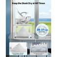 thumbnail image 4 of VEVOR Commercial Ice Crusher 661LBS/H Electric Snow Cone Maker Shaved Ice Silver, 4 of 9