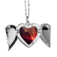 thumbnail image 1 of Brillante rojo nebulosa universo ilustración patron Alas de ángel collar colgante regalo de moda Unbranded M, 1 of 3