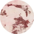 thumbnail image 1 of Ahgly Company Indoor Round Abstract Light Coral Pink Abstract Area Rugs, 3' Round, 1 of 6