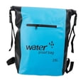 thumbnail image 3 of Mochila de natación impermeable de 25 litros, bolsa de almacenamiento multiusos para navegación y Azul claro, 3 of 9