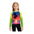 thumbnail image 3 of Landzoo Girls Beach Shirt Coconut Tree Print Long Sleeve Crew Neck Autumn Classroom Wear Girls Shirts, 3 of 6
