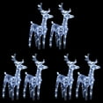 thumbnail image 1 of vidaXL Christmas Reindeers 6 pcs Cold White 240 LEDs Acrylic, 1 of 4
