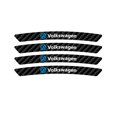 thumbnail image 1 of 4Pcs Car Carbon Fiber Rims Wheels Curved Emblem Sticker Decal For 4 Motion MTM Blue Motion Caddy Scirocco CC Golf 4 5 for VW, 1 of 5