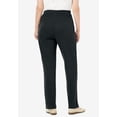 thumbnail image 2 of Woman Within Plus Size Tall 7-Day Knit Ribbed Straight-Leg Pull-On Pants, 2 of 5