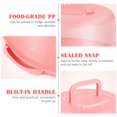 thumbnail image 2 of Cake Carrier with Handle Portable Handy Cupcake Holder Tray Pie Saver Fresh Keeping Food Cover Box, 2 of 6