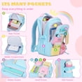 thumbnail image 4 of Sunyuer Candy-Colored Multi-Pocket Casual Backpack, Large Capacity & Lightweight 15.6 Inch Laptop Backpack for Women Men Travel Commuter College, 4 of 9