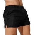thumbnail image 4 of WIZUTIZ Men's See Through Beach Shorts Swim Trunks Elastic Mesh Swimming Boxer Briefs Lounge Pants Outdoor Sweatpants, 4 of 5