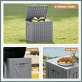 thumbnail image 4 of Patiowell 40 Gallon Outdoor Deck Box, Lockable Weatherproof Plastic Storage with Handles for Patio, Garden, Pool, 4 of 7