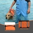 thumbnail image 4 of Dog Life Jacket with Reflective Stripes, Adjustable Dog Lifesaver Pet Life Preserver with High Buoyancy Swimsuit for Small Medium and Large Dogs(M), 4 of 6