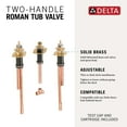 thumbnail image 3 of Delta Faucet Roman Tub Rough-In Valve for Delta 2-Handle Roman Tub Bath Faucets R2707, 3 of 4