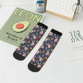 thumbnail image 7 of Pofeuu Christmas Bunny A Print 30cm Socks, Adult Running Hiking Socks for Youth and Adult, 7 of 7