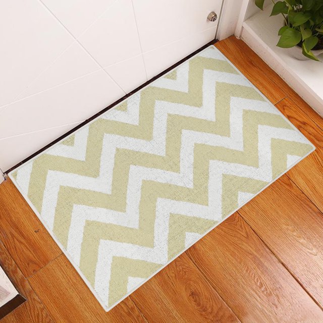 2 x 3 Foot Heavy Duty Low Pile Area Rug - Ultra-Thin Non Slip Area Rug - Washable Cotton Indoor Rug for Front Door Foyer Rug for Entryway