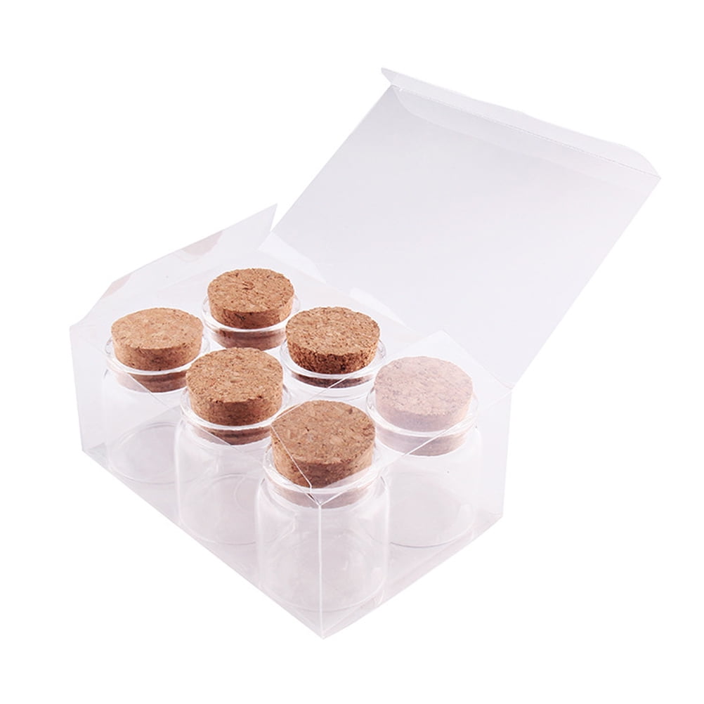5-10pcs Glass Mini Wishing Bottle Cork Bottles Empty Sample Jars Home Decoration DIY Jewelry Pendants Cork Stopper Storage Vial - 15